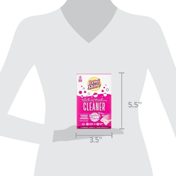 Lemi Shine Washing Machine Cleaner, Removes Build-up and Deodorizes, 4 ct.