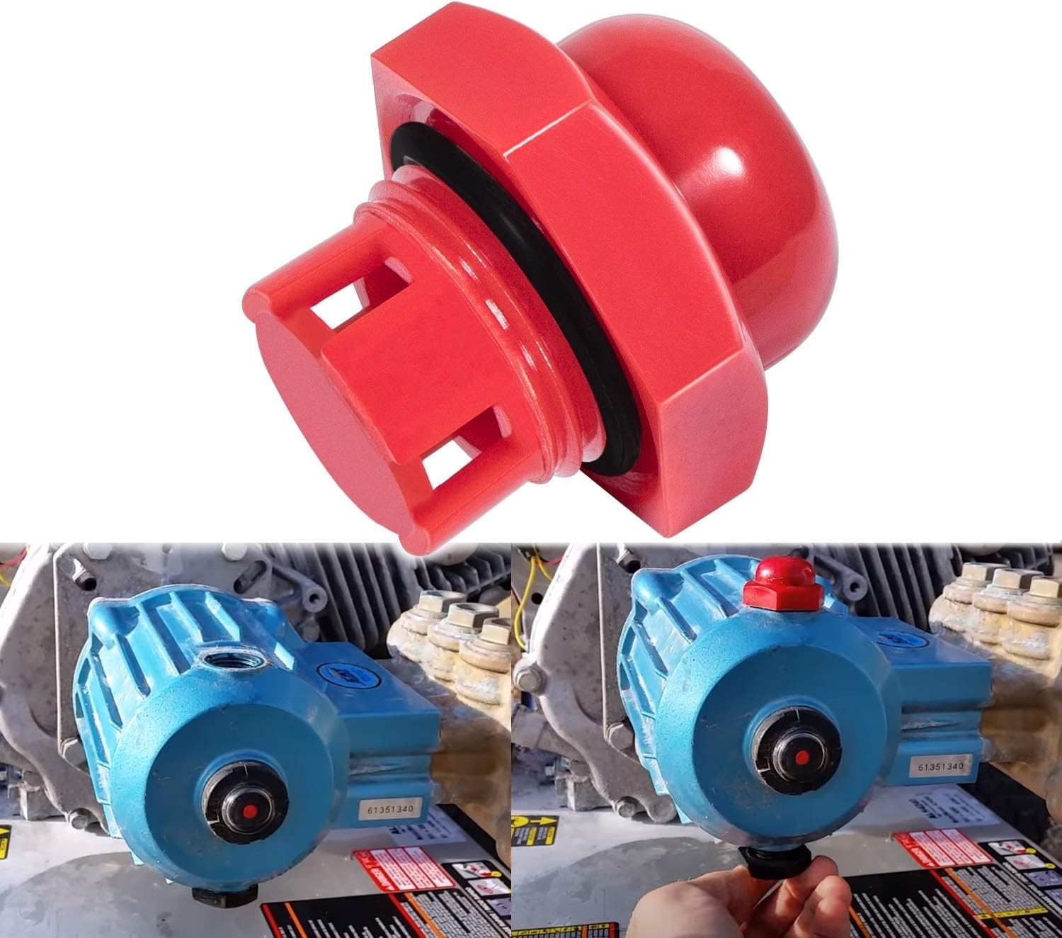 514009761 547961 Oil Fill Cap with O-Ring Seal for Cat Pumps Pressure Washer …