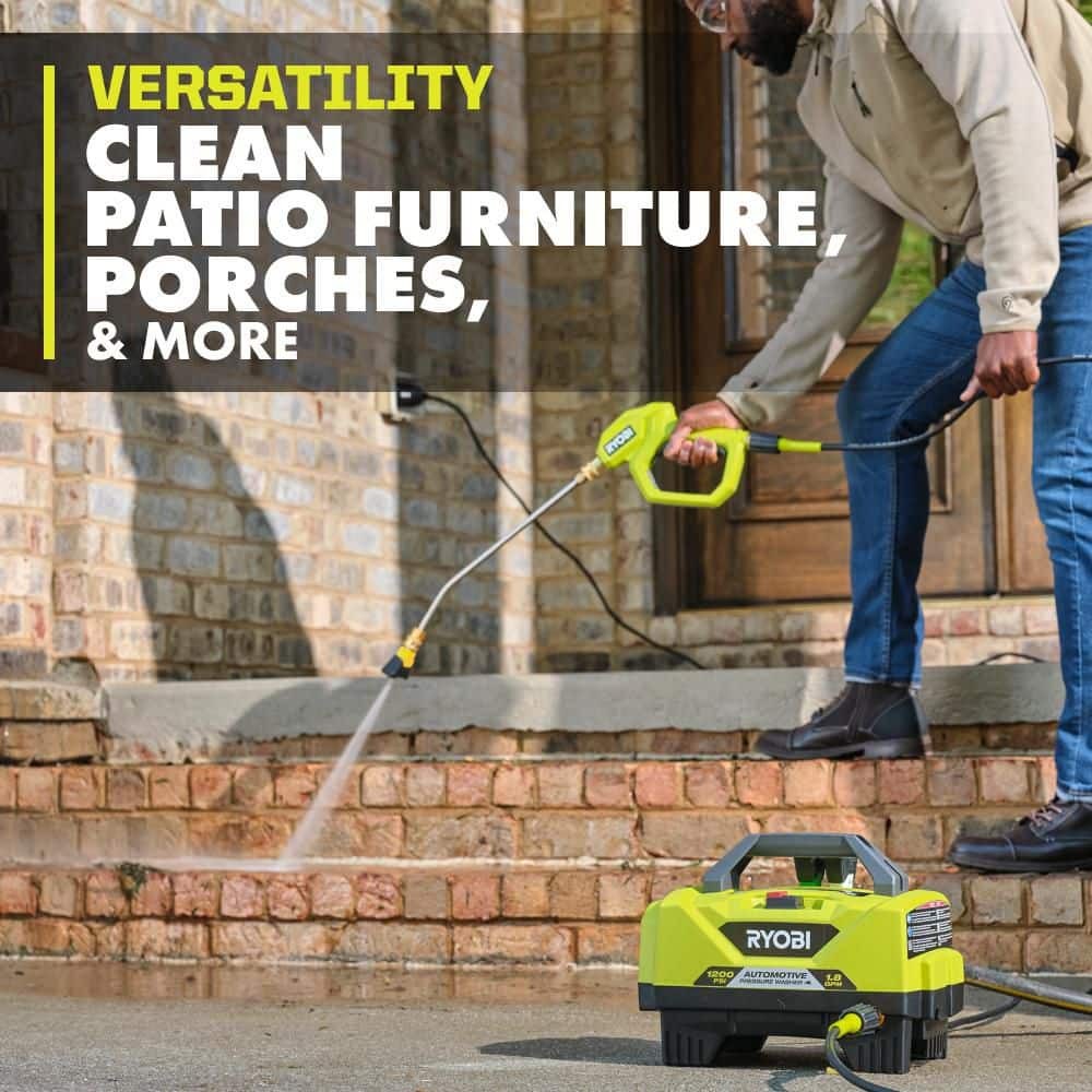 RYOBI 1200 PSI 1.8 GPM Cold Water Automotive High Flow Electric Pressure Washer