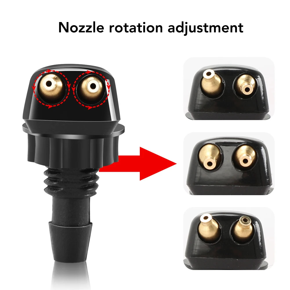 Fix Your Weak Washer Spray! 2 Premium Nozzles – Stronger Coverage, No More Blind