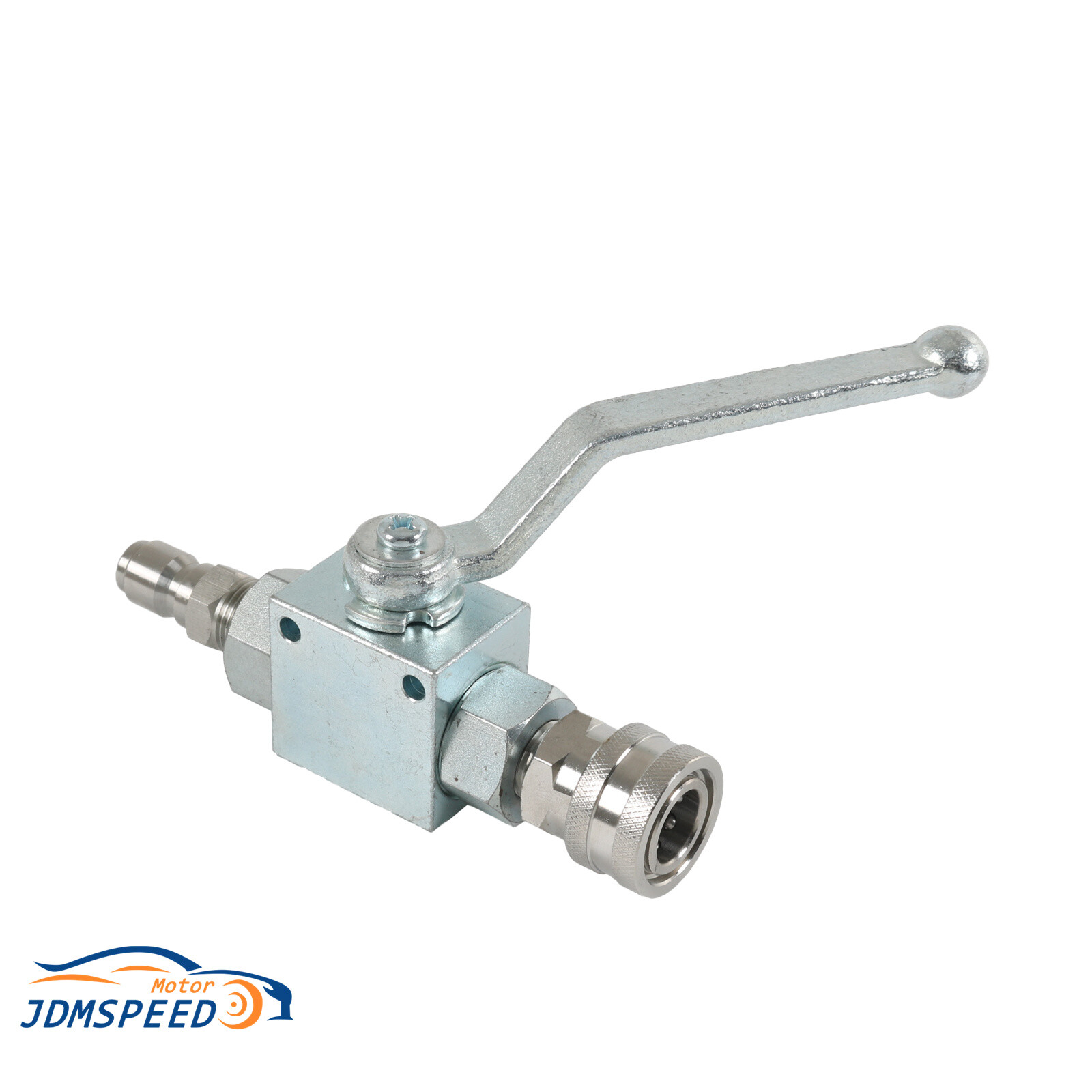 NEW Steel High Pressure Washer Ball Valve Kit 3/8 Inch Quick Connect 4500 PSI