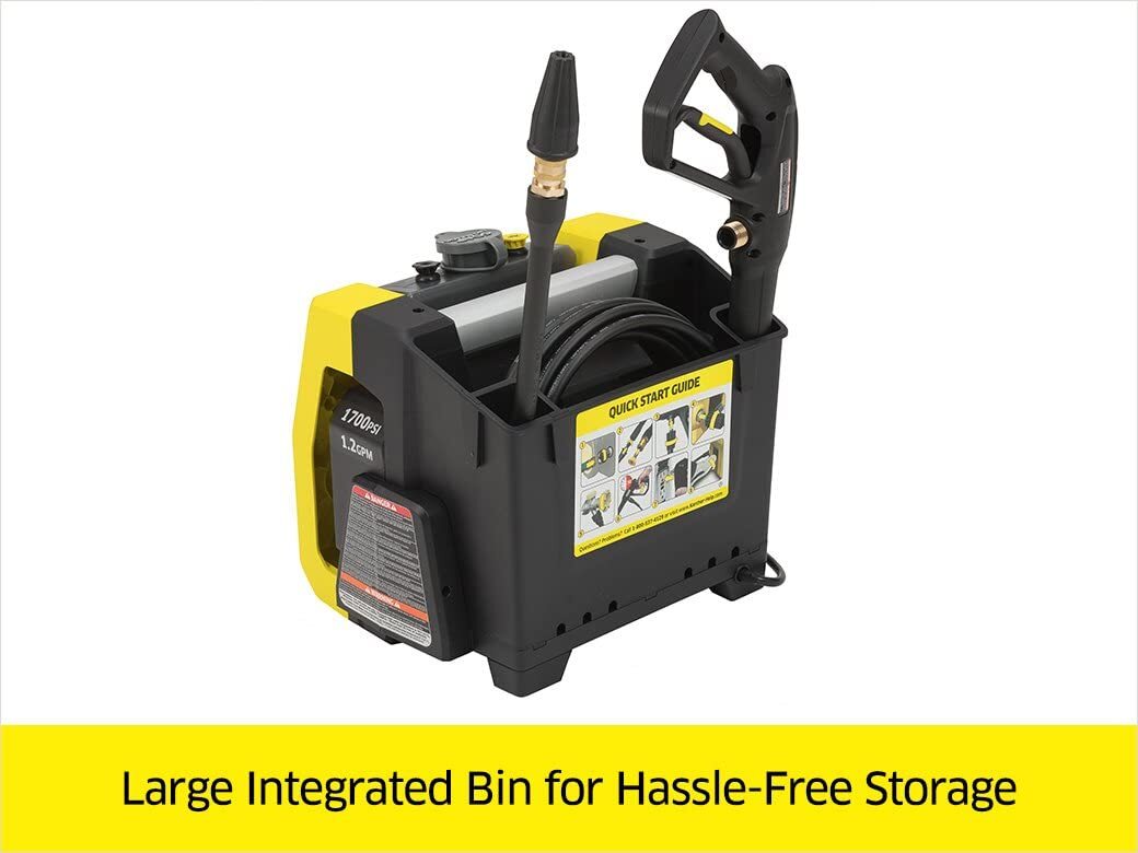 K1700 Cube 1700 PSI 1.2 GPM Trupressure Electric Pressure Washer with 3 Nozzles