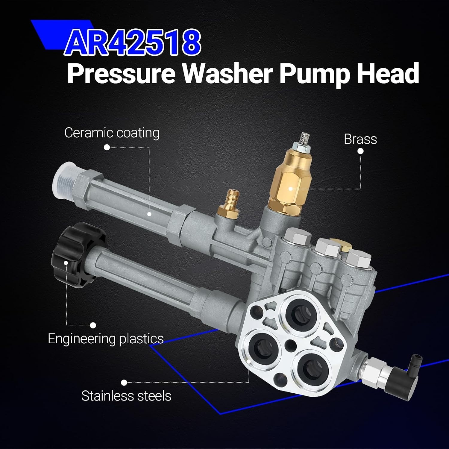 AR42518 Pressure Washer Pump Head for Troy Bilt