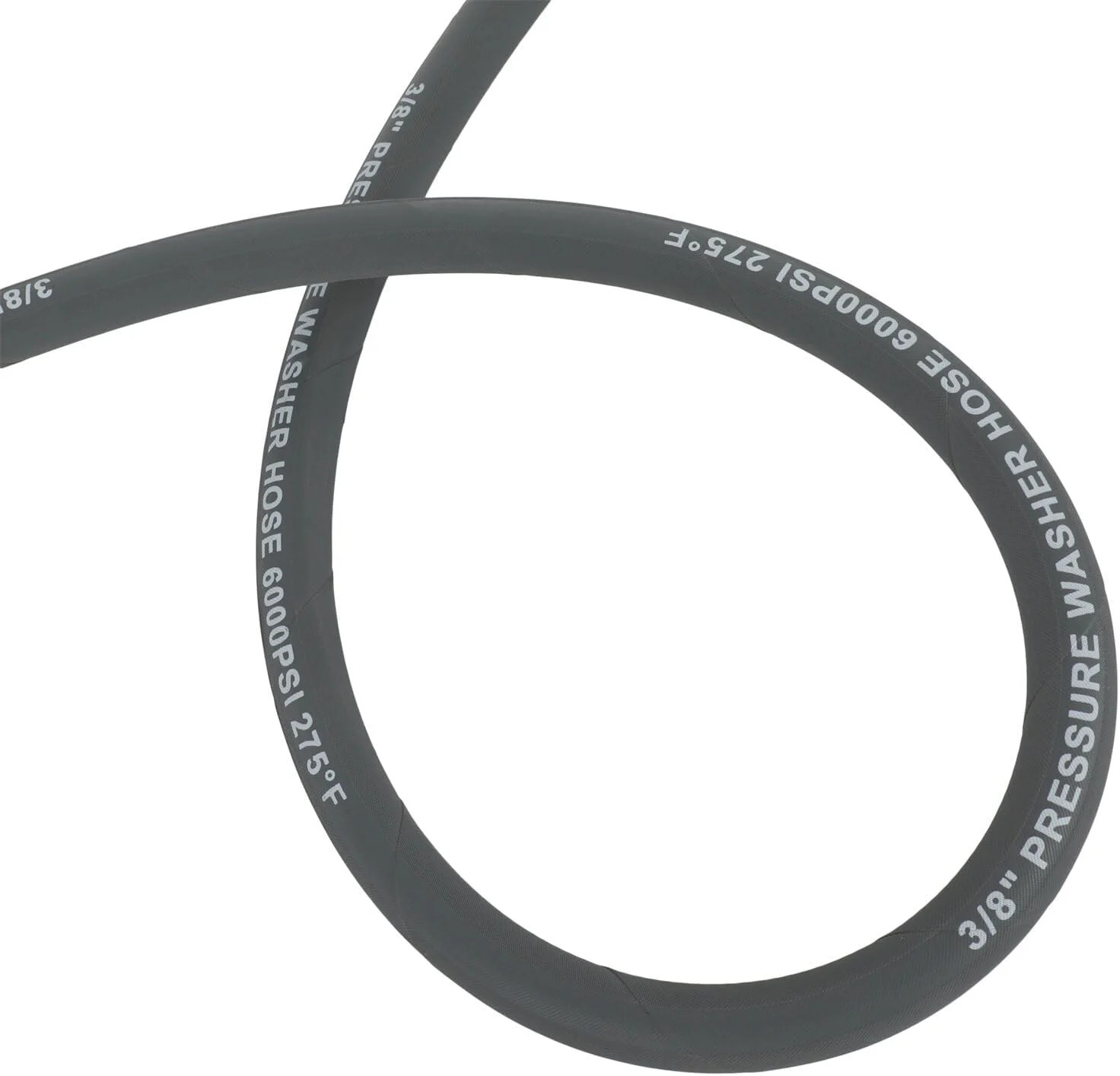 OCPTY Hot Water Pressure Washer Hose 3/8″ x 100ft 6000 psi Non-Marking 2-Braid R