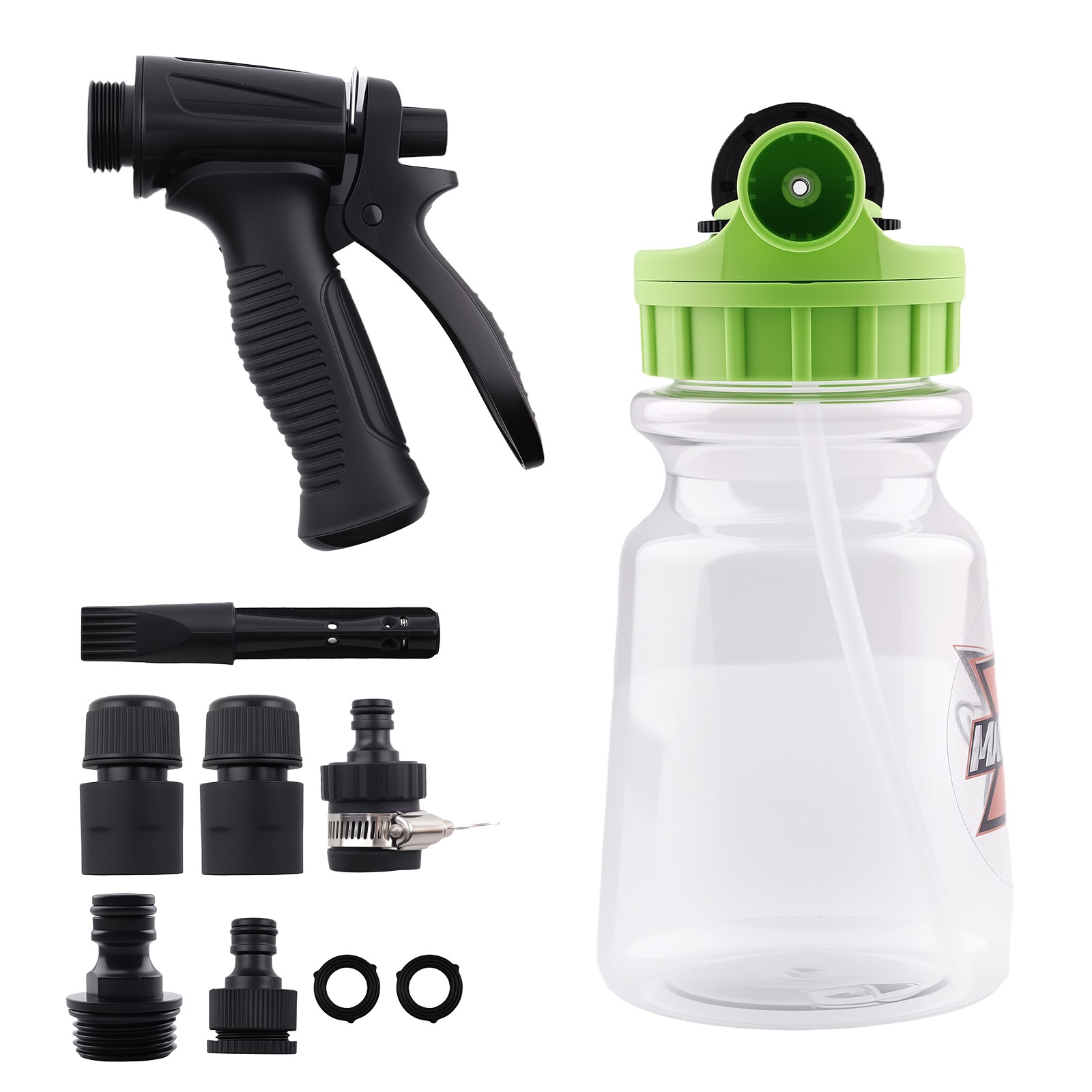 1L Foam Cannon Adjustable Soap Gun for Car Wash Garden Hose Connector Kit