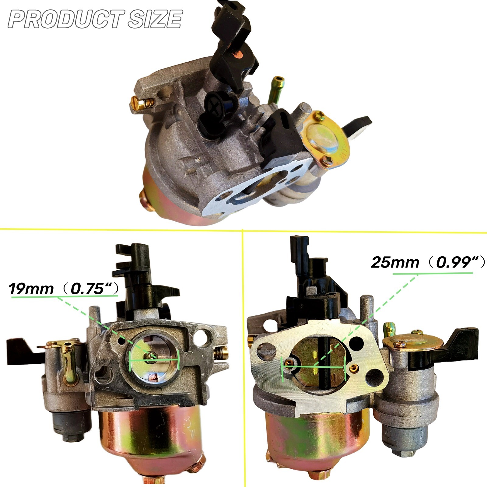 Carburador de lavadora a presión Homelite 179cc 180cc DJ165F 2700PSI 2.3GPM UT80