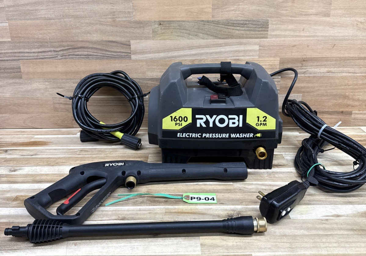 RYOBI 1600 PSI 1.2 GPM Corded Electric Pressure Washer RY141612 – P9-04