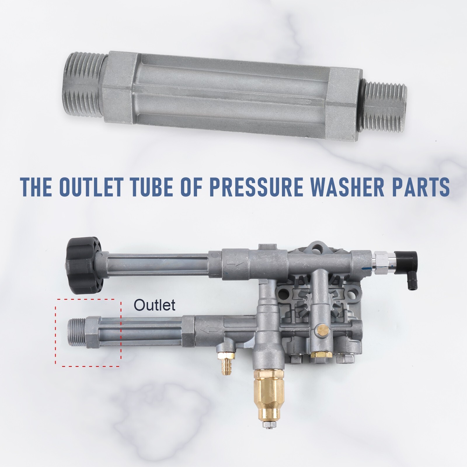 Power Pressure Washer Pump WATER OUTLET TUBE For 190589GS 190634GS 201497GS
