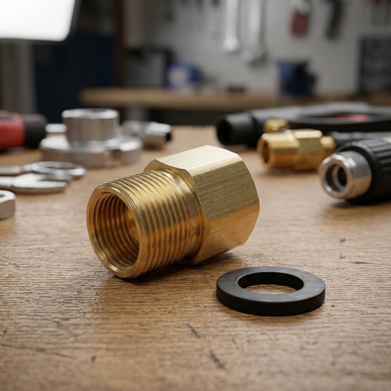 Adapter M22x1.5 1/2 Inch For Pressure Washer Pure Copper Adapter Female Metric