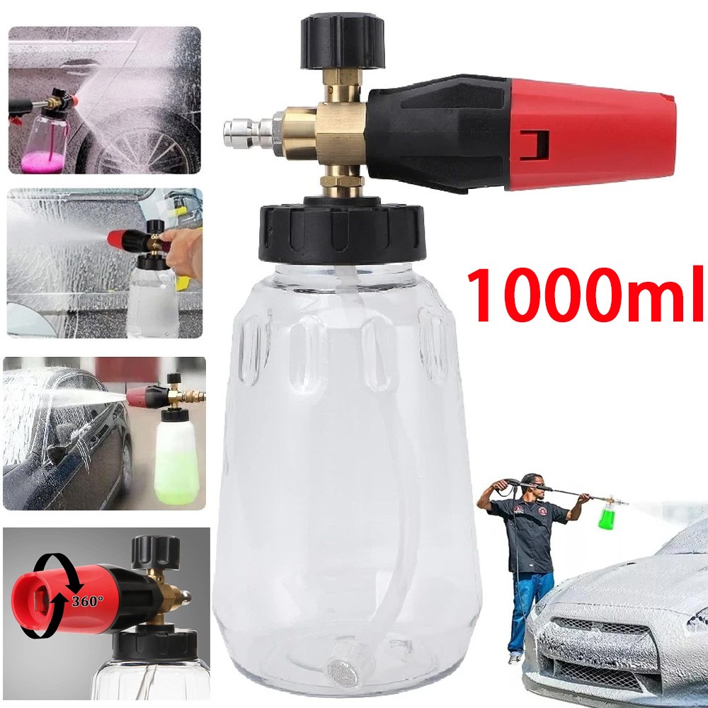 Snow Foam Lance Cannon Soap Bottle Sprayer For Pressure Washer Gun Jet Car Wash