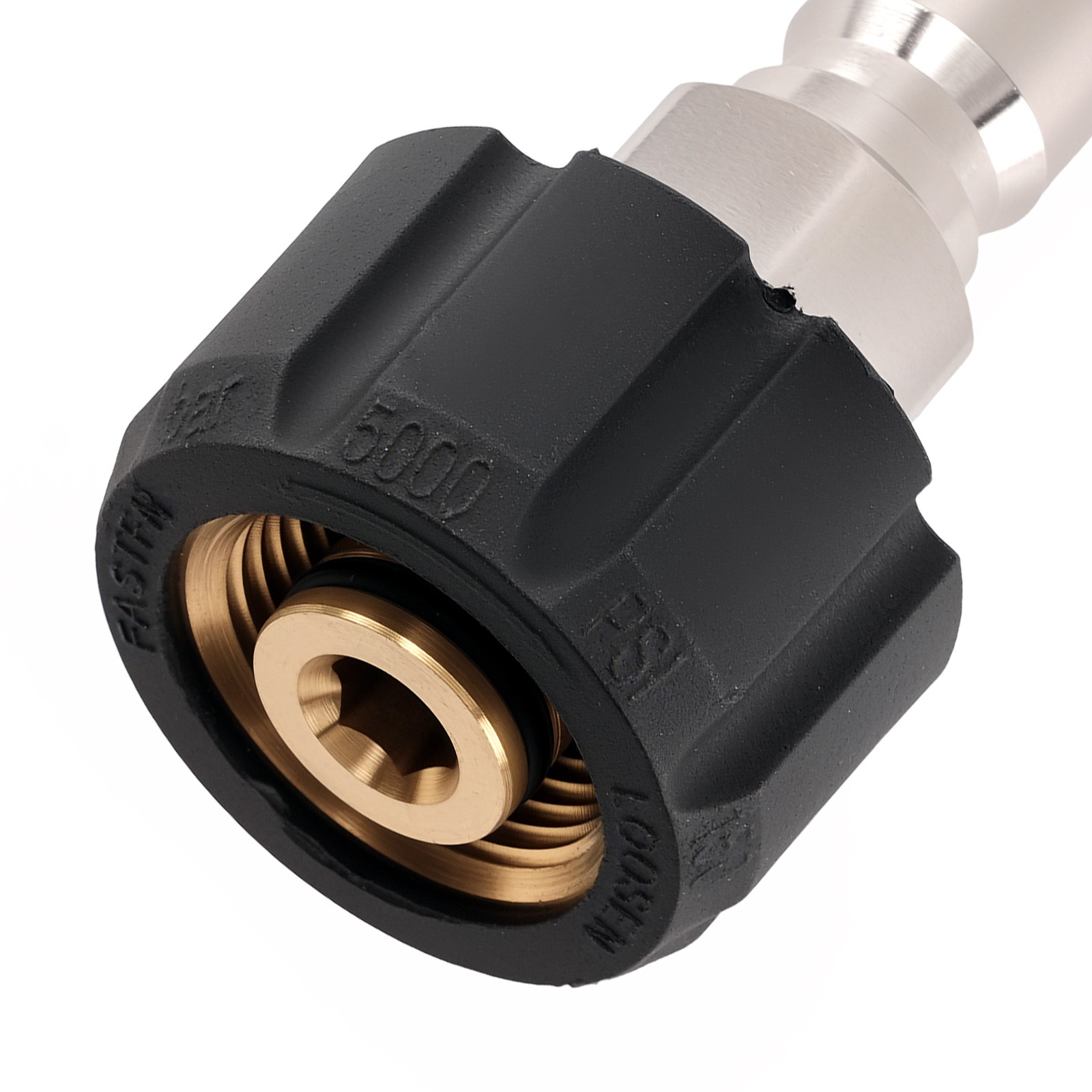 Pressure Washer Adapter M22 14mm Swivel to 3/8” Quick Connect 5000PSI Brass