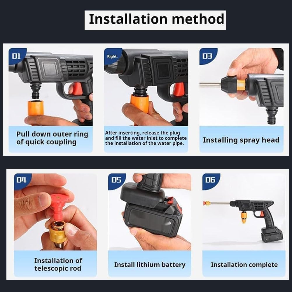 Hand Held Pressure Washer, Pressure Washer Hand Held, Portable Cordless (24V)