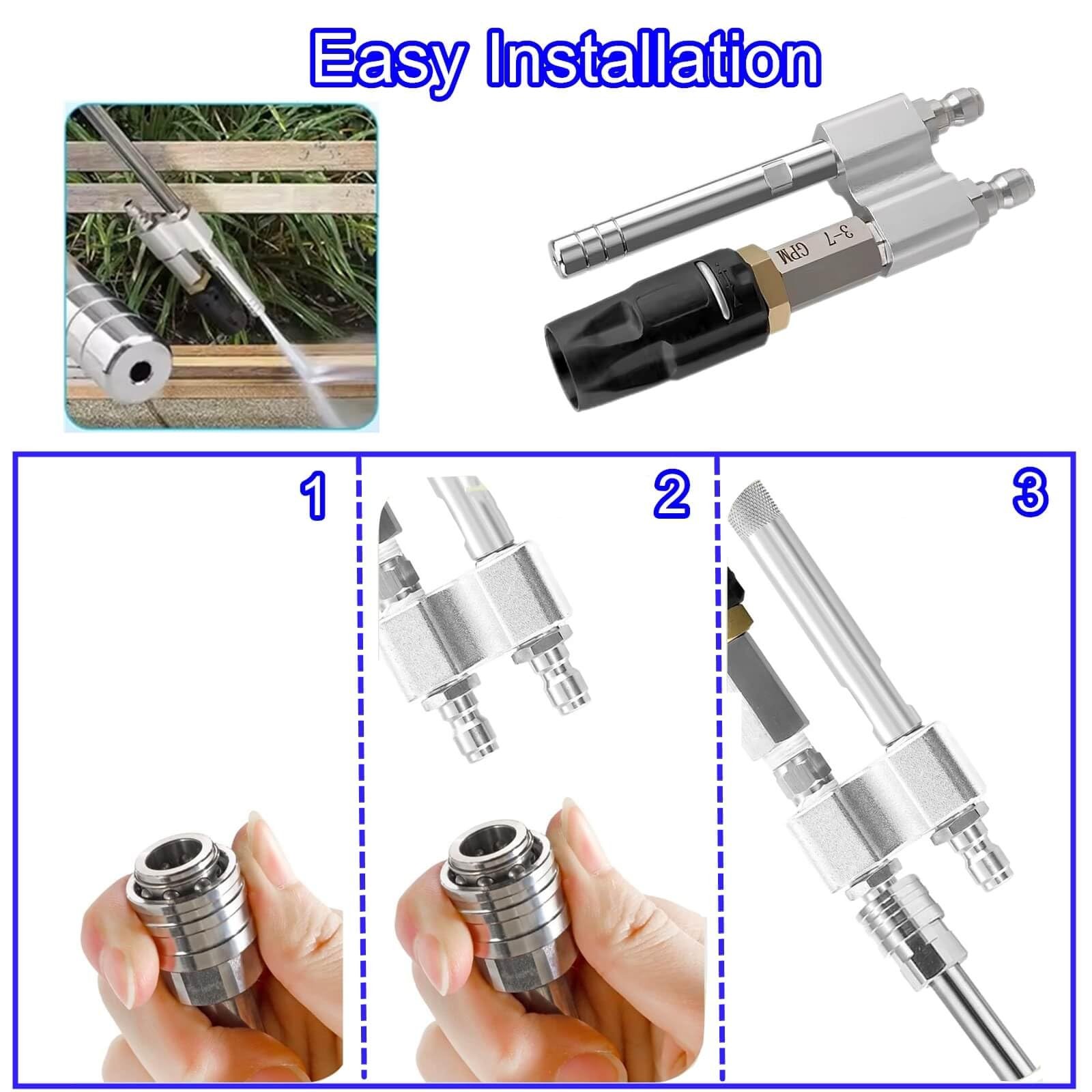 Tip M5 Twist Nozzle, Long Range Soap, M5 Twist Nozzle Fit for Pressure Washer…