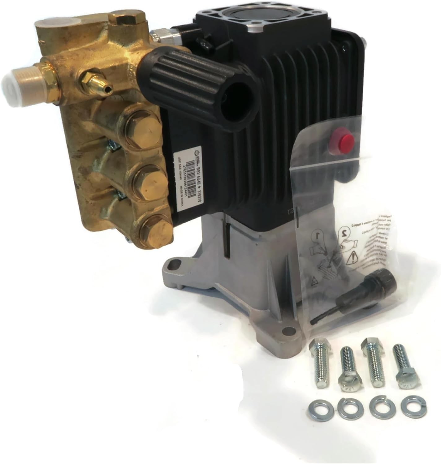 OEM AR 1″ Shaft 4000 PSI Pressure Washer Pump RSV4G40HDF40-EZ RSV4G40HDF40EZ