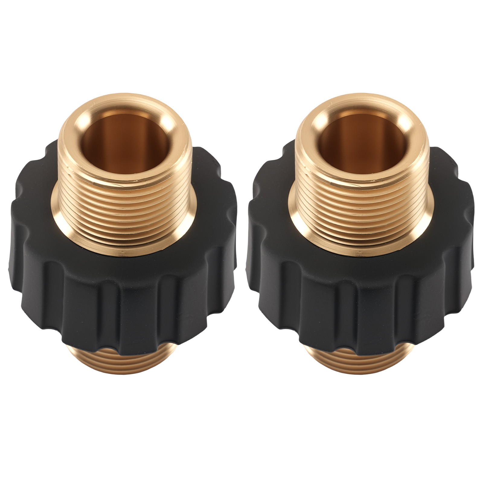 Heavy Duty Brass Pressure Washer Adapter M22 14mm Male to Male Thread 2Pack