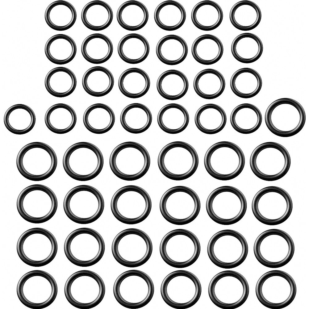 Pressure Washer O-ring Accessories Cleaning Hose Ring Kit NBR Rubber 50pcs