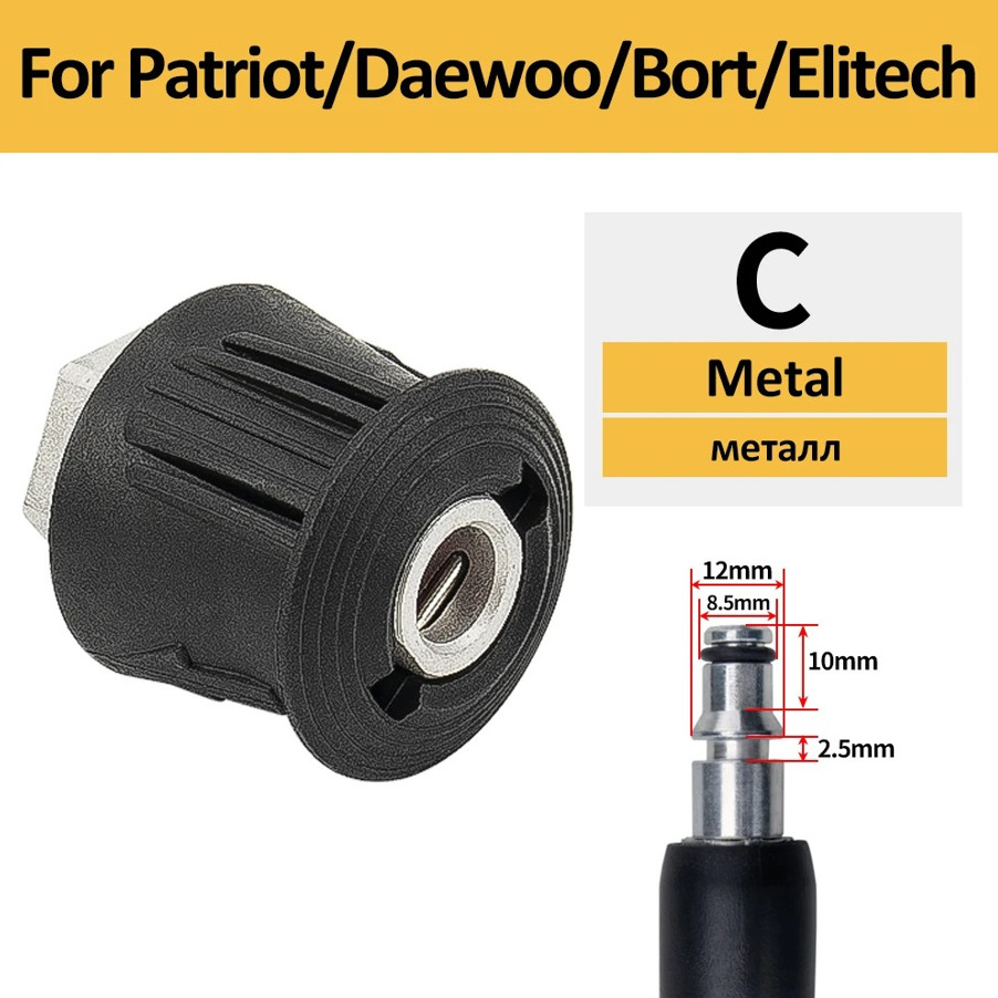 1pcs Pressure Washer Hose Connector Adapter M22 Female to Quick Socket – NEW