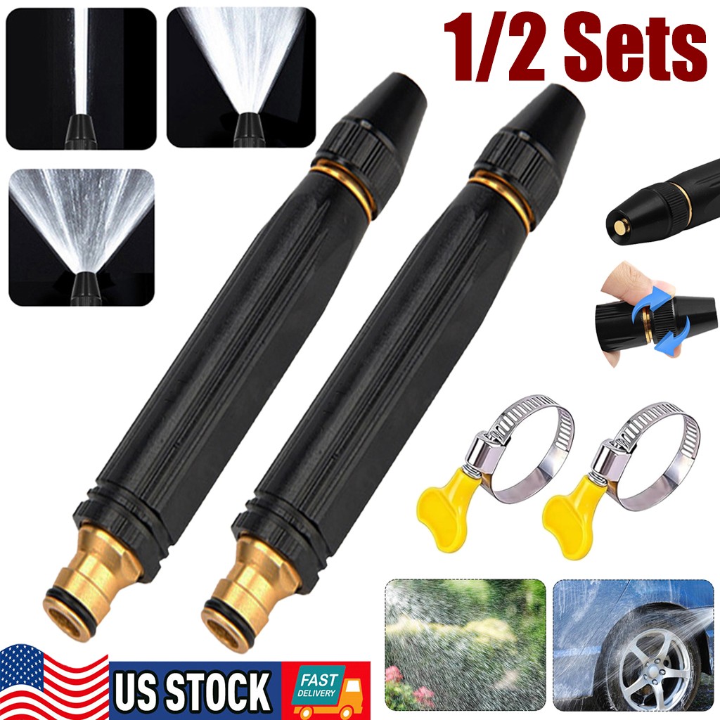 1/2x Home high-Pressure car wash Water Gun with Booster Nozzle, Multifunctional