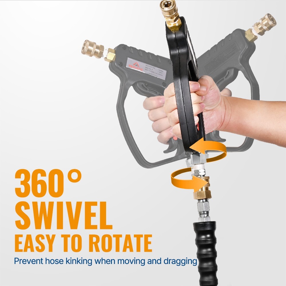 YAMATIC Stainless Steel Pressure Washer Short Gun 5000 PSI
