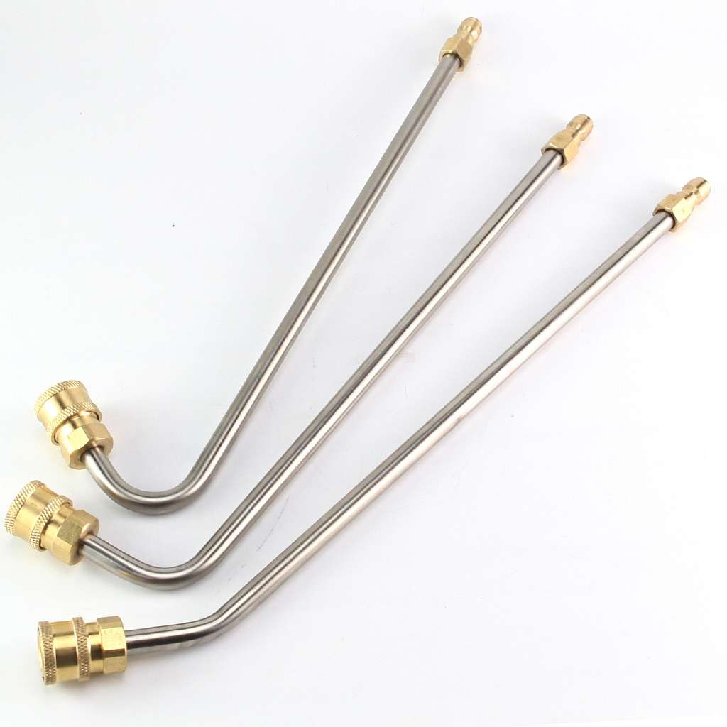 High Pressure Washer Gutter Cleaner Rod Nozzle For Lance Wand 1/4 Quick Connect
