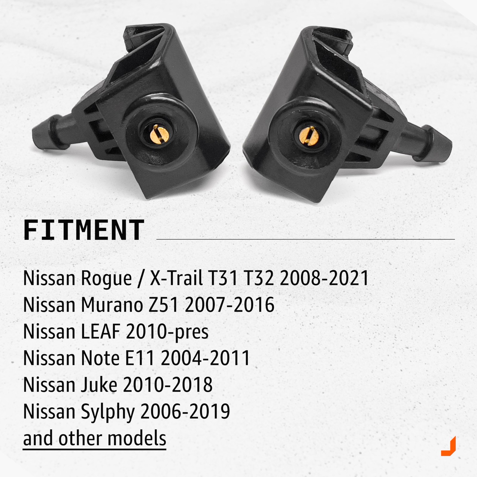 Windshield Washer Nozzles compatible with Nissan Rogue 2008-2021, Murano Z51 …