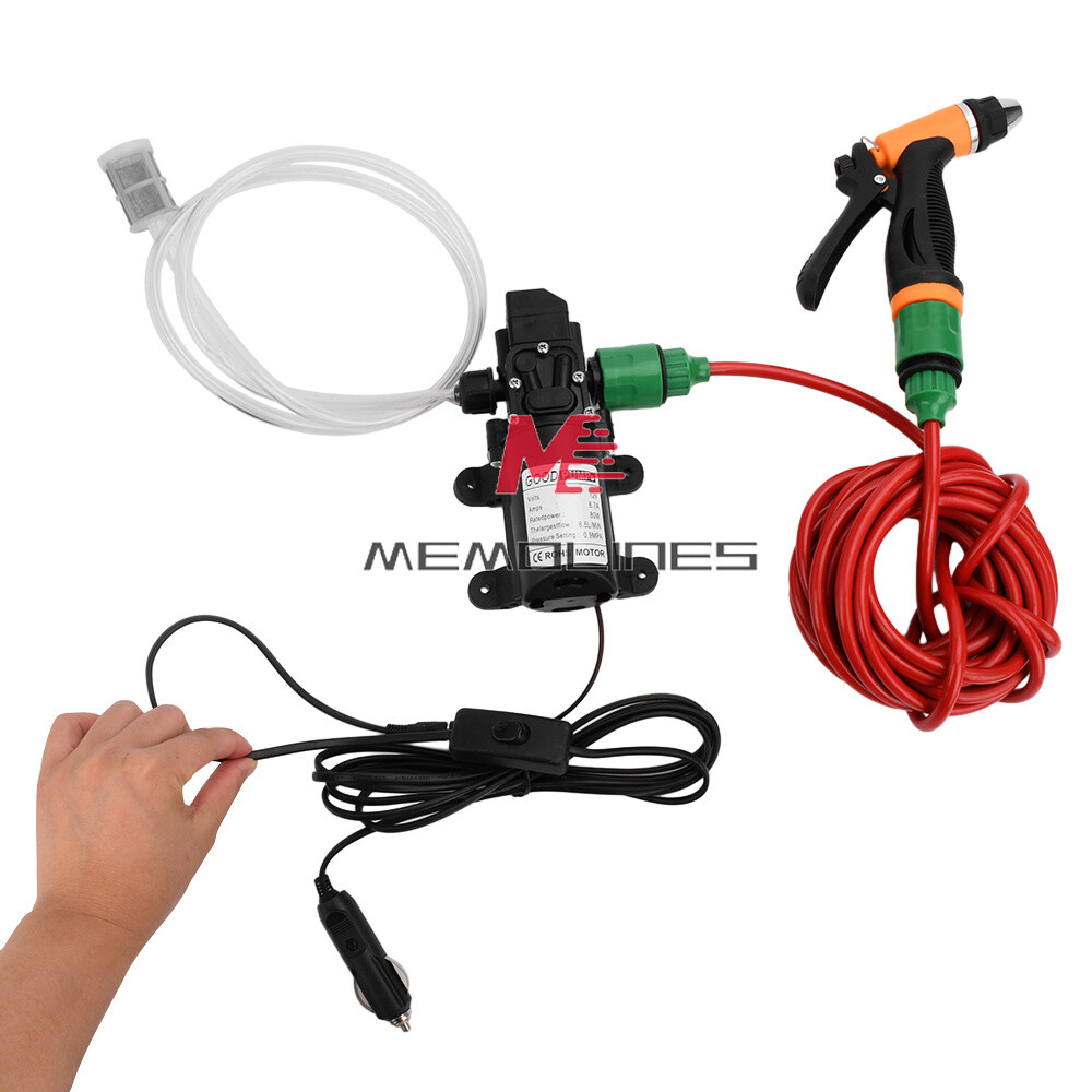 DC12V Portable Car High Pressure Washer Water Wash Cleaner Pump Kit Self-Priming