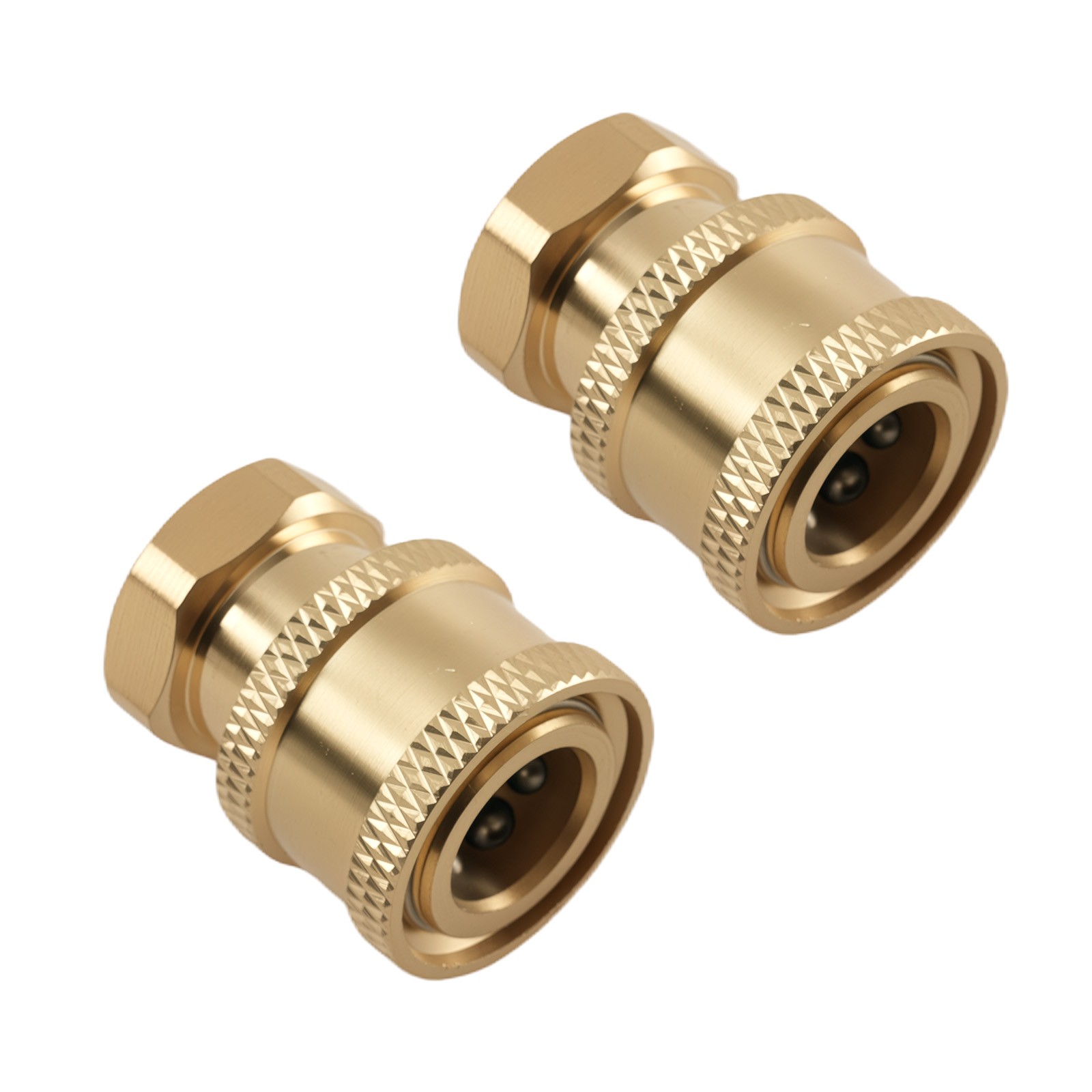 1/4″ Pressure Washer Adapter Quick Connect Socket to Female NPT Brass 2PC