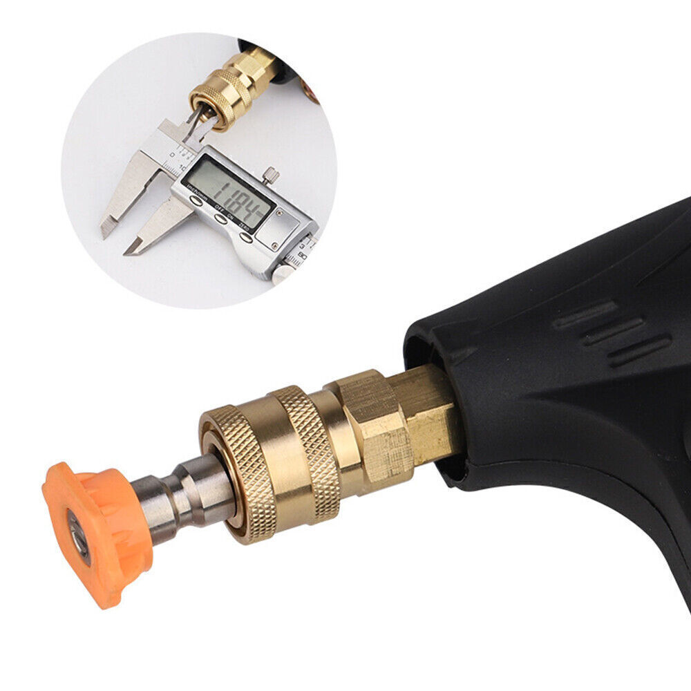 5pcs Pressure Washer Spray Tips Nozzles High Power Kit Quick Connect 1/4″ Set