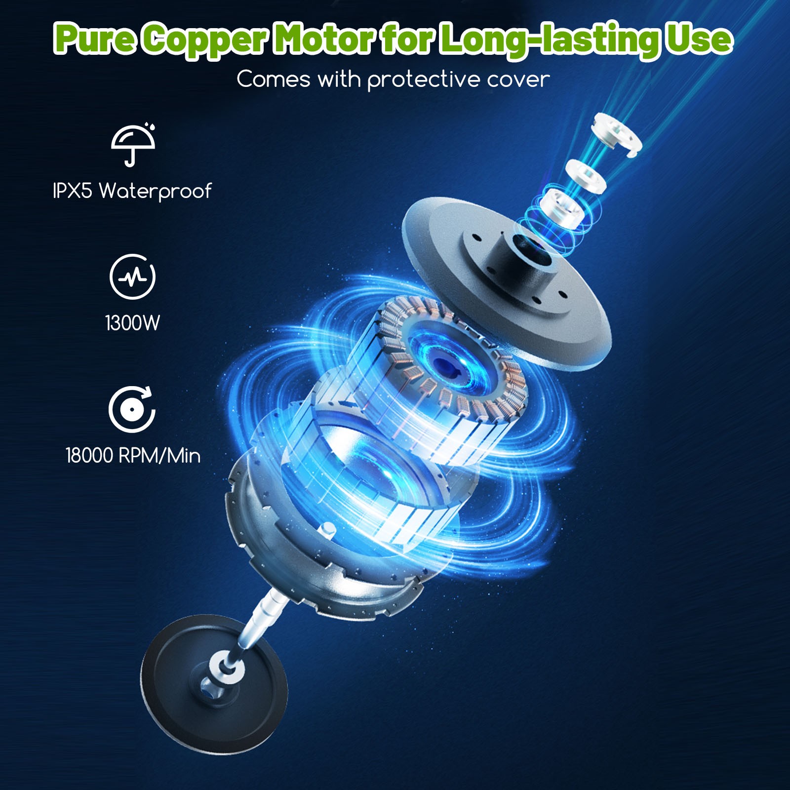 3 Self-Priming Ways Electric Pressure Washer w/ 4 Universal Wheels, 4 Nozzles