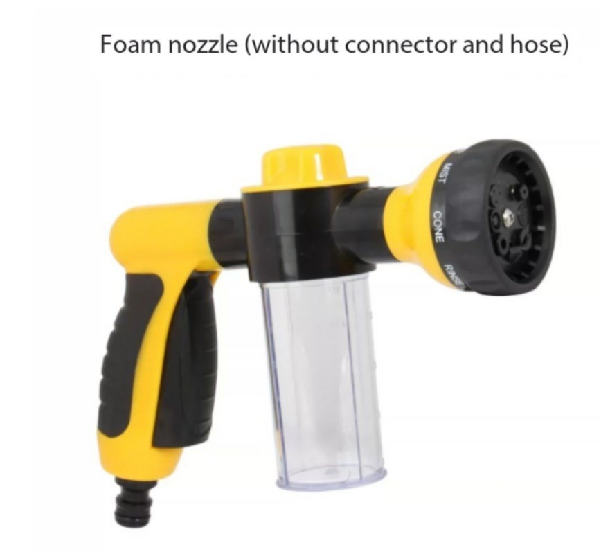 Automatic Foam Water Gun High Pressure Nozzle Jet Car Wash Hose Cleaning Tool