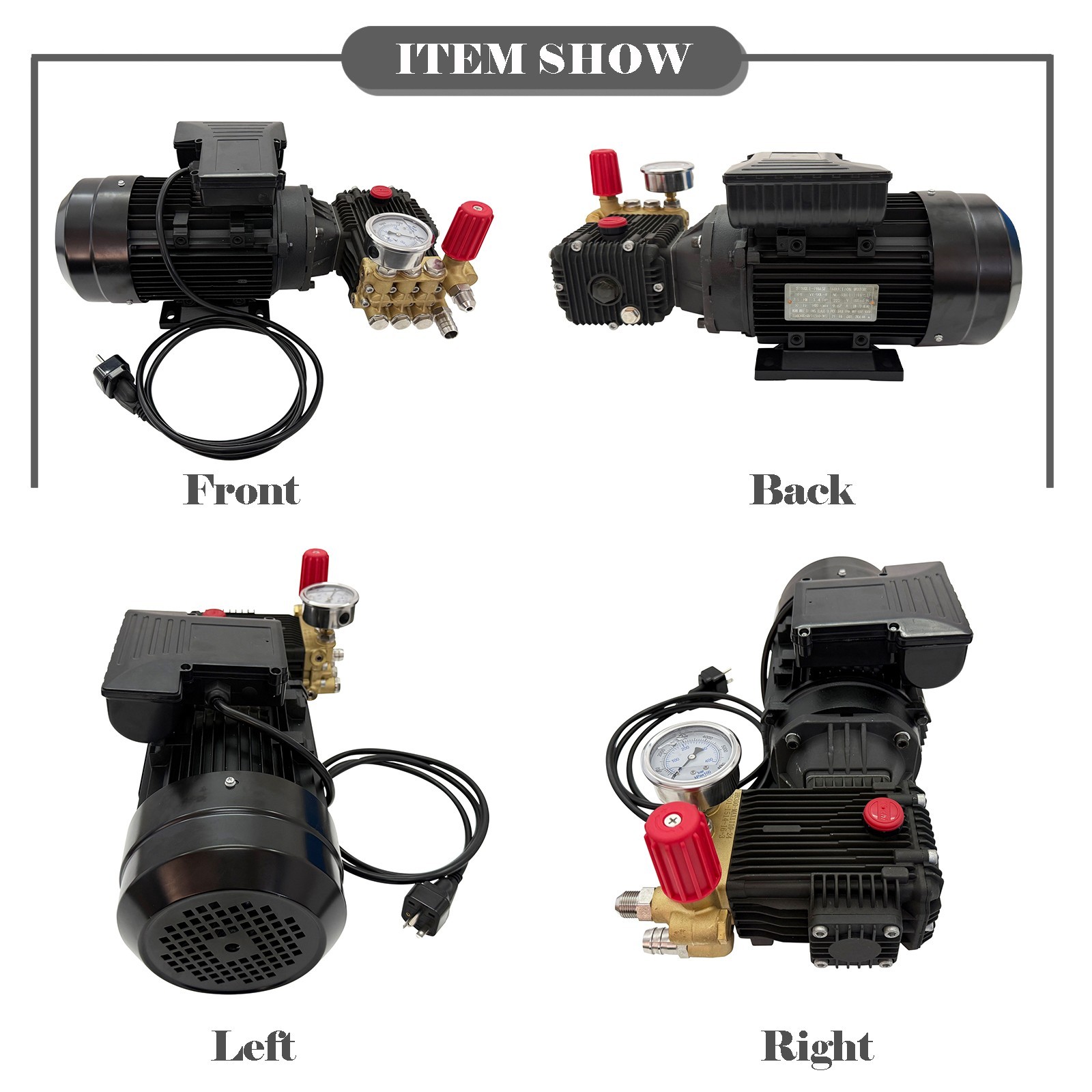 220V High-Pressure Car Washing Machine Cleaning Pump 12L/MIN with Water Gun