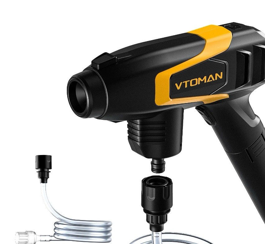 Wireless VTOMAN V32 Pressure Washer with 1500A Jump Start Capability