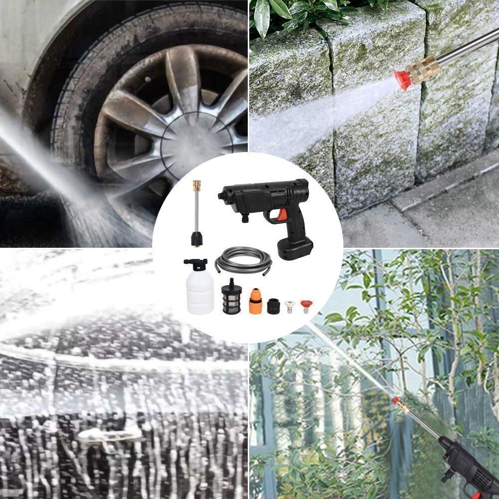 For Makita 18V Cordless Pressure Washer Portable Spray Gun Washer Water Pressure