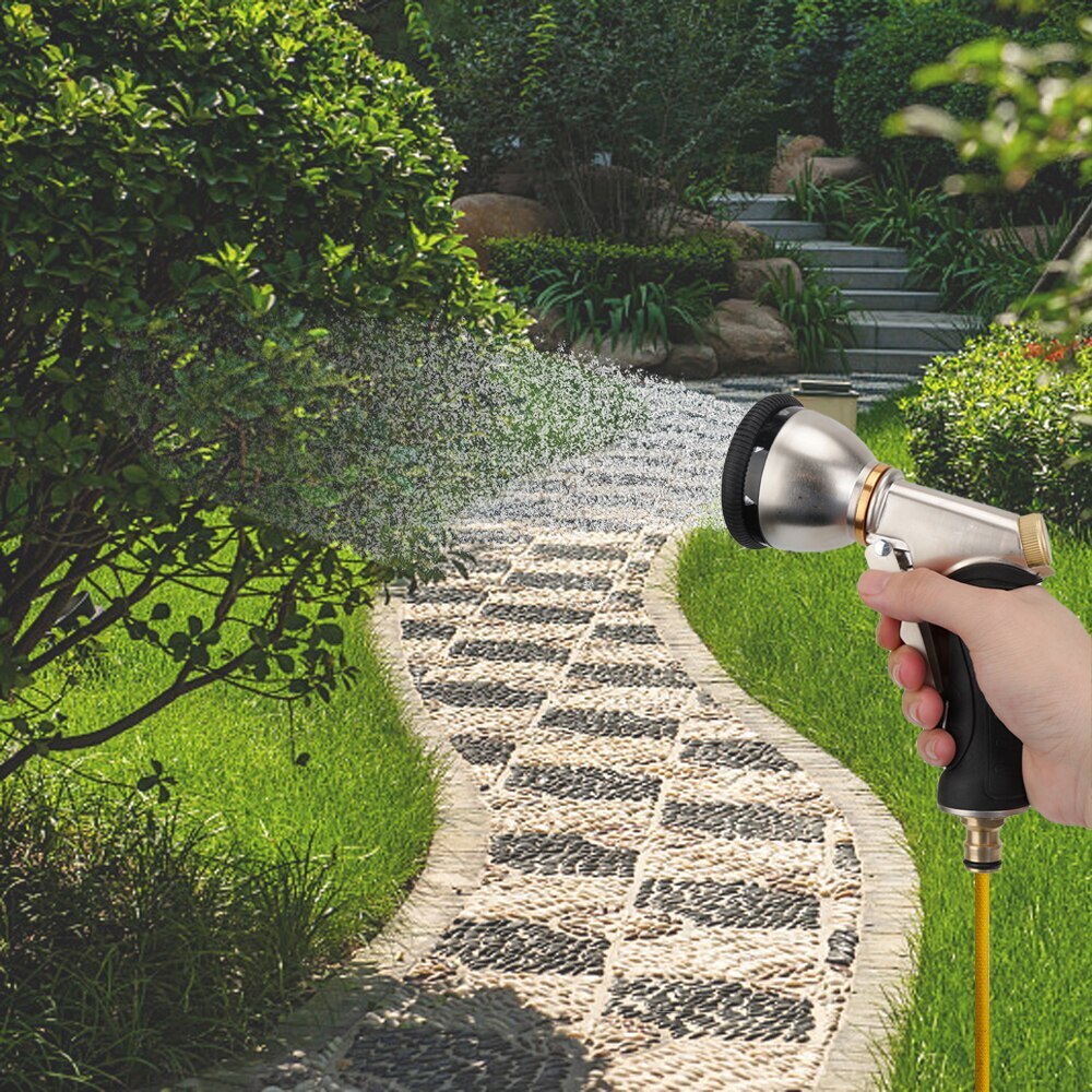 Garden Watering Sprinkle Rotary Water Spray Gun Car Washer Irrigation Tool