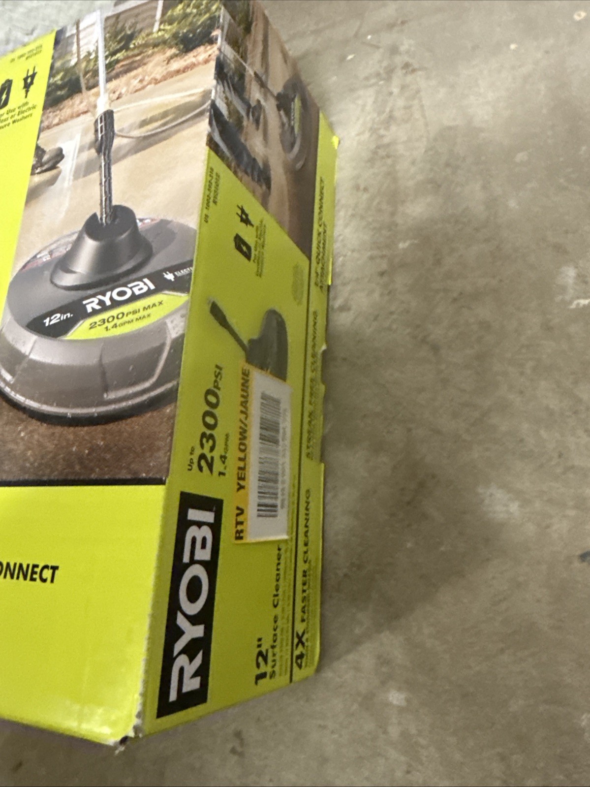 RYOBI 12 in. 2,300 PSI Electric Pressure Washers Surface Cleaner RY31012