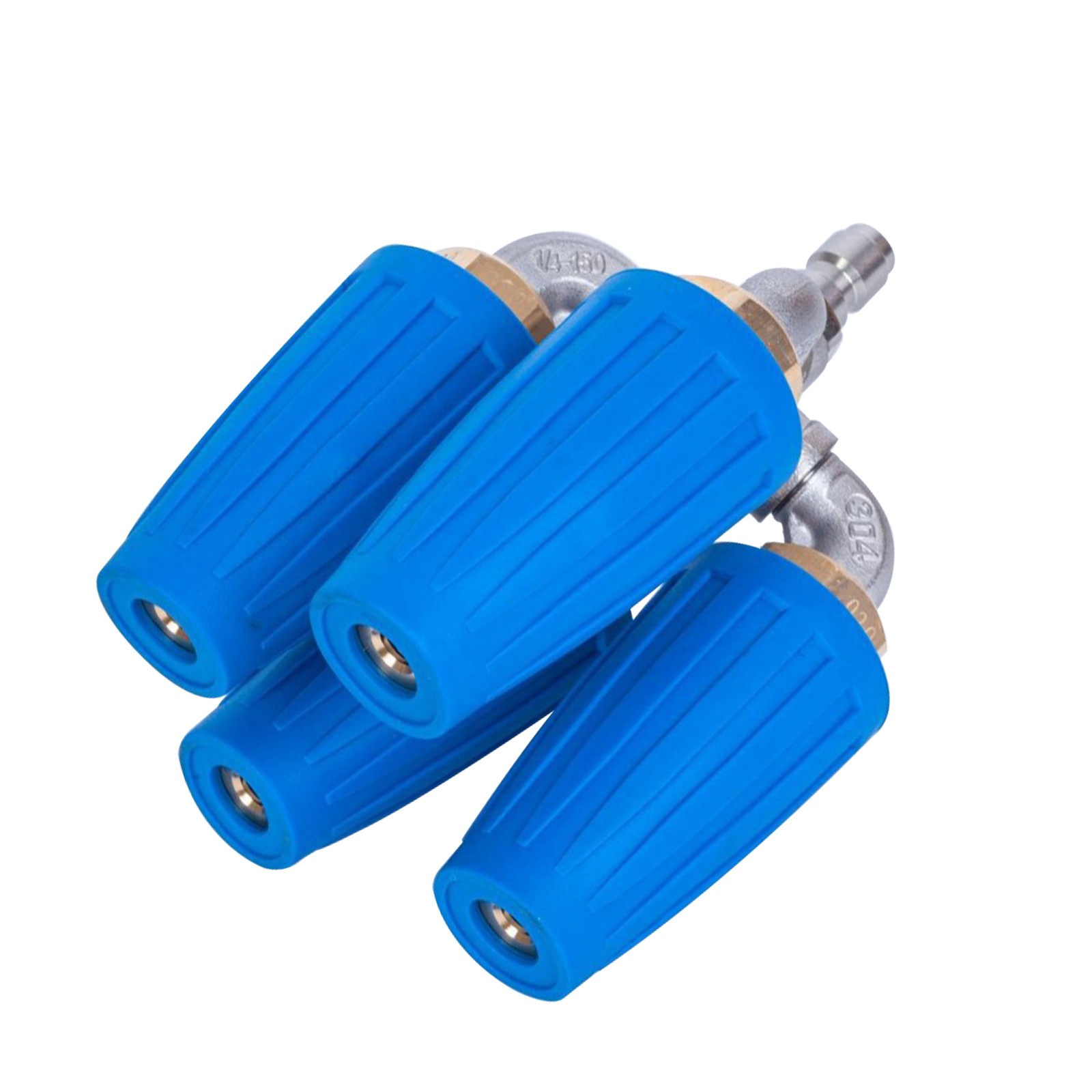 360° Rotary Spray Nozzle for Pressure Washer, 304 SS/Brass/Rubber, 4000 PSI