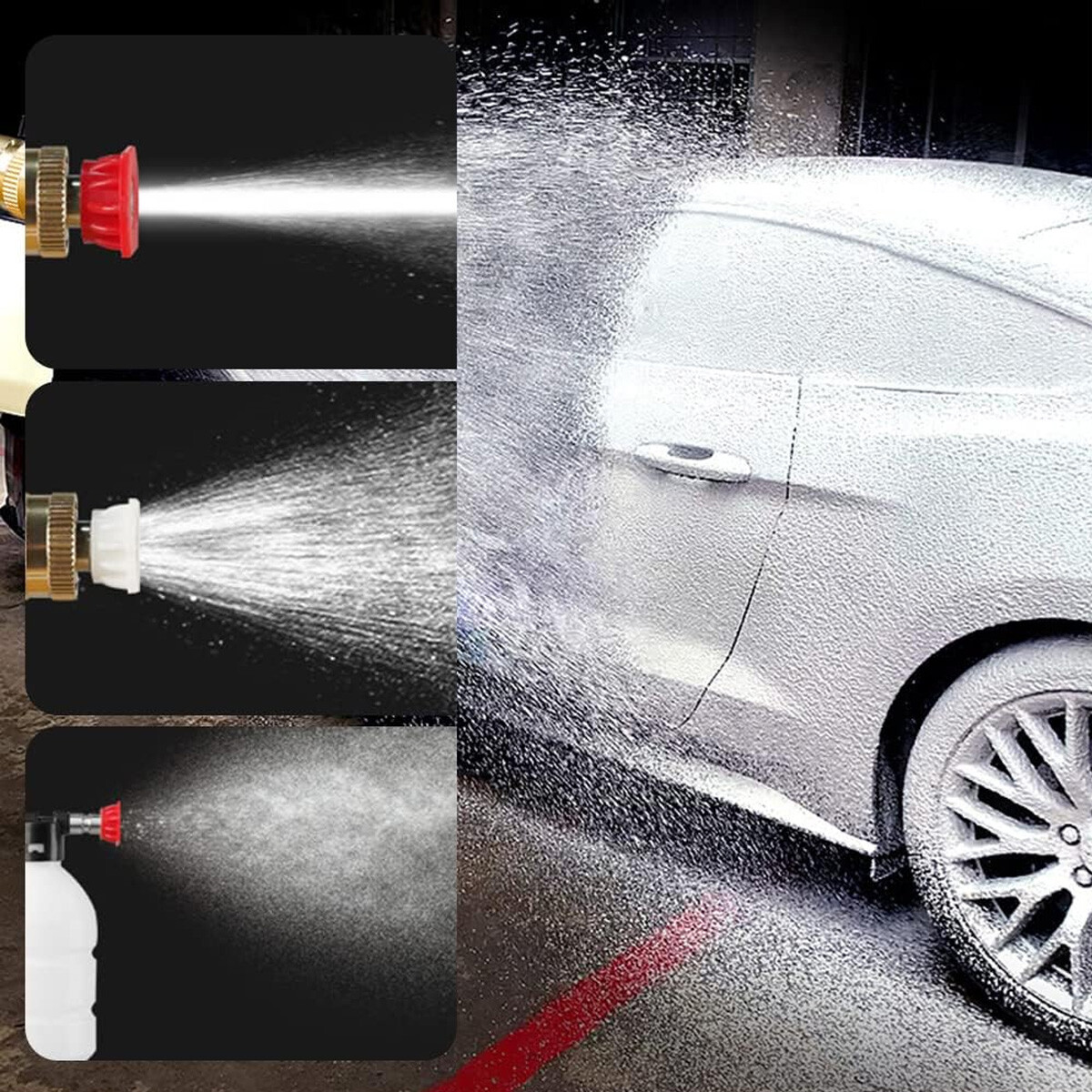 Cordless Electric High Pressure Water Spray Gun Portable Car Washer Cleaner Tool