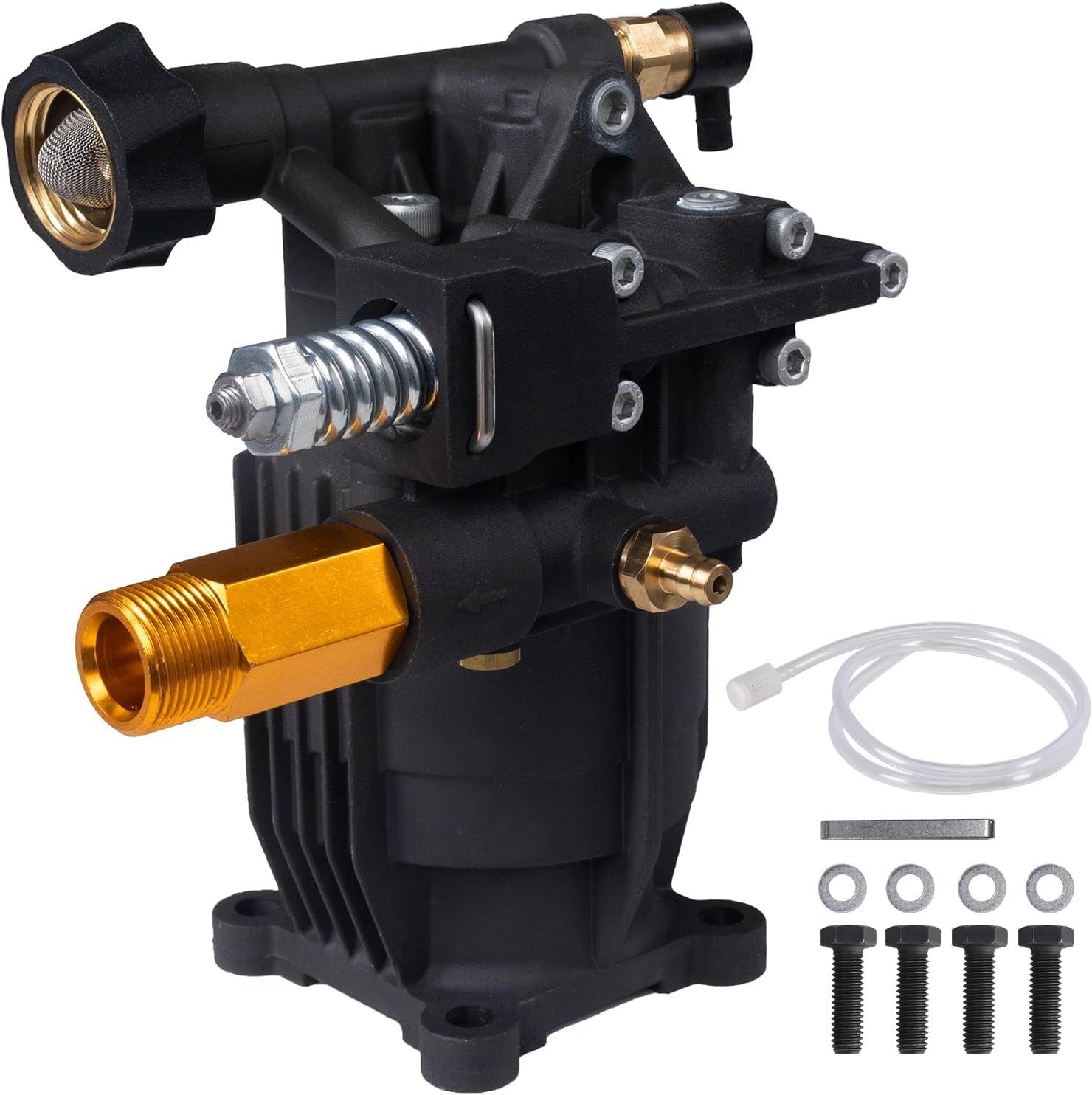 3/4″ Shaft Horizontal Pressure Washer Pump 3400 PSI 2.5 GPM Replacement Pump Com