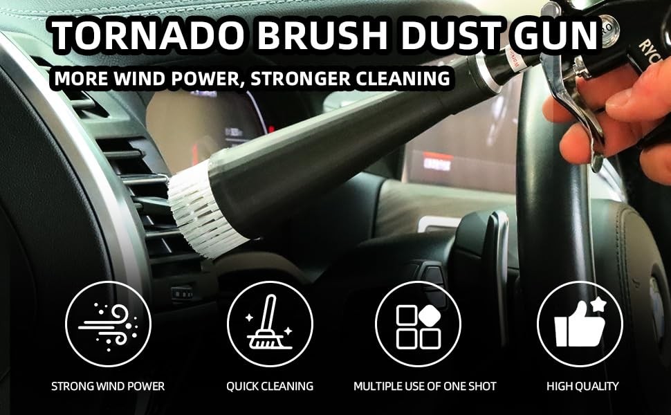 Tornado Dry Cleaning Gun Tornado Car Cleaning Gun Tornado Dry Air Blow Gun wi…