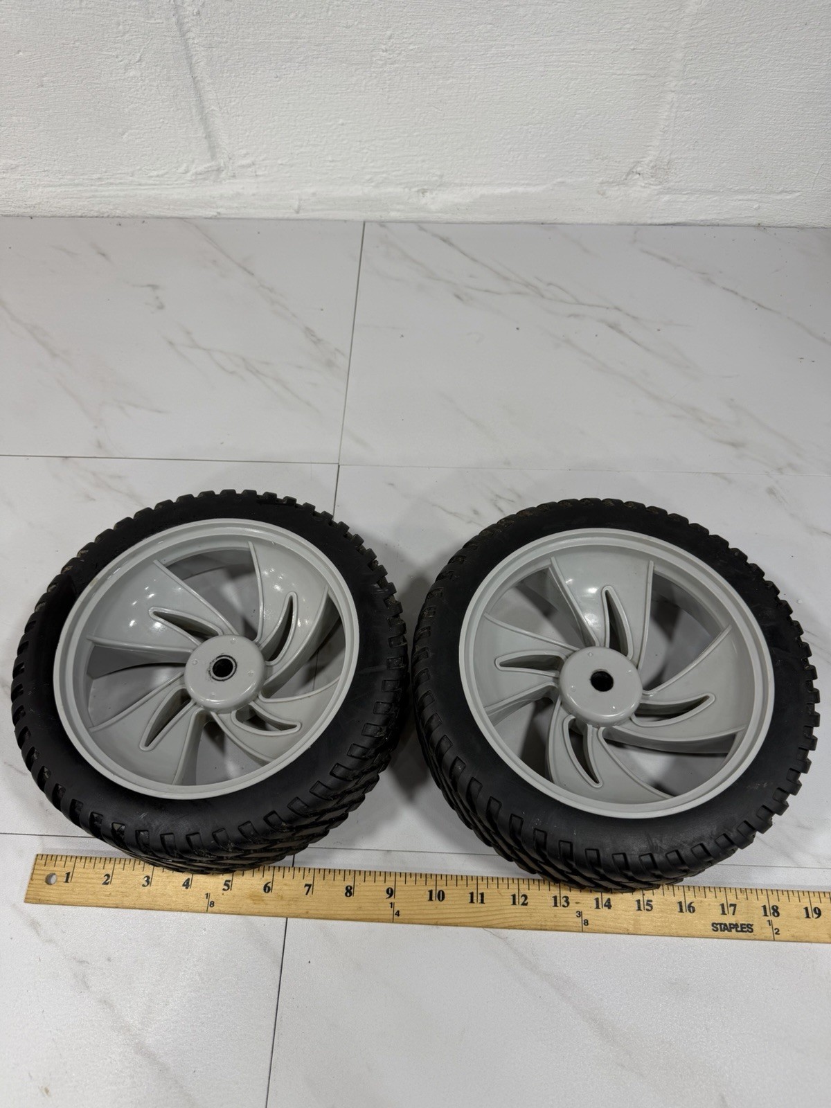 Set of 2 OEM TROY BILT Pressure Washer 020605-00 Wheels Pair 313837GS