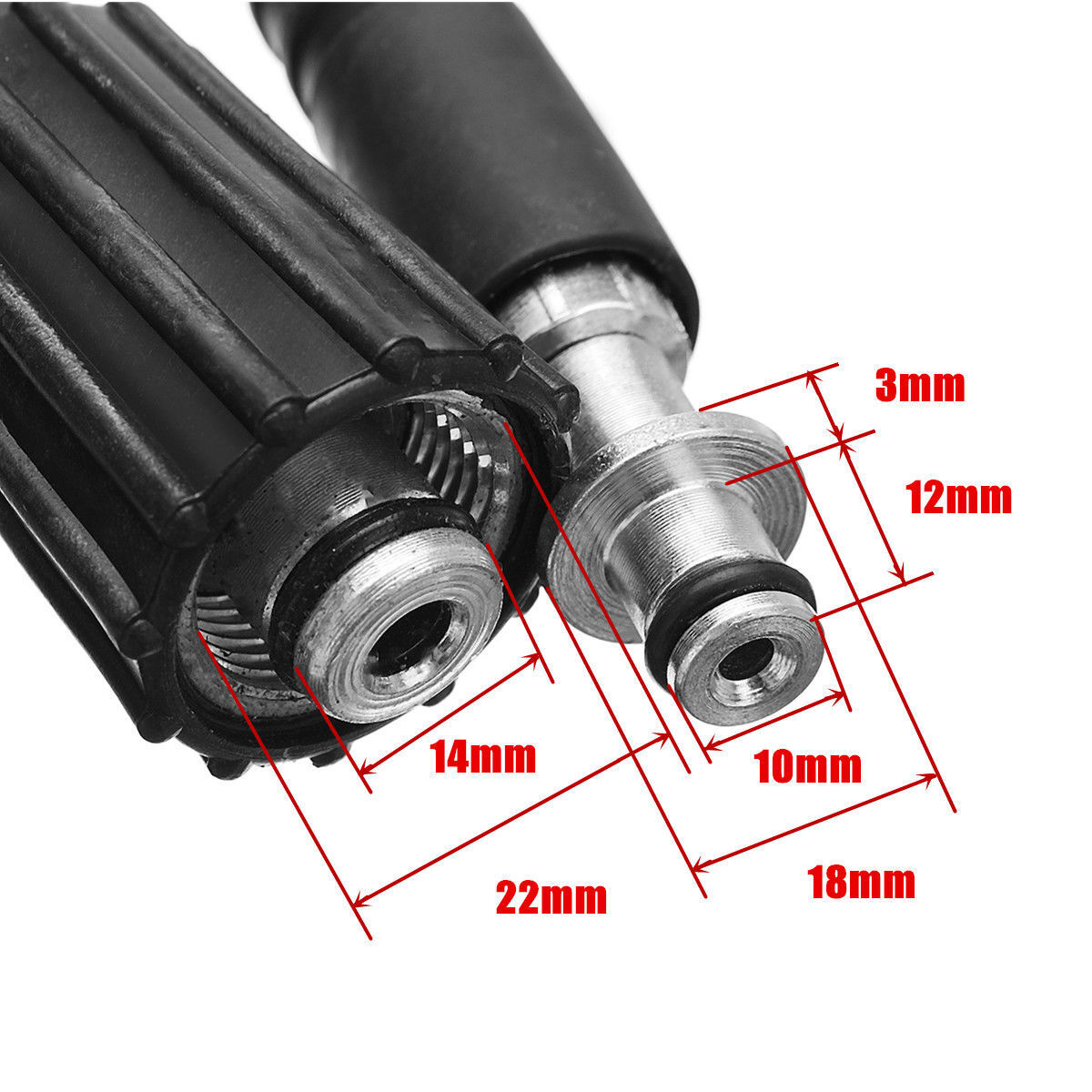 32FT High Pressure Washer Water Hose 5800PSI M22 Tube for Karcher K2 K3 K4 K5