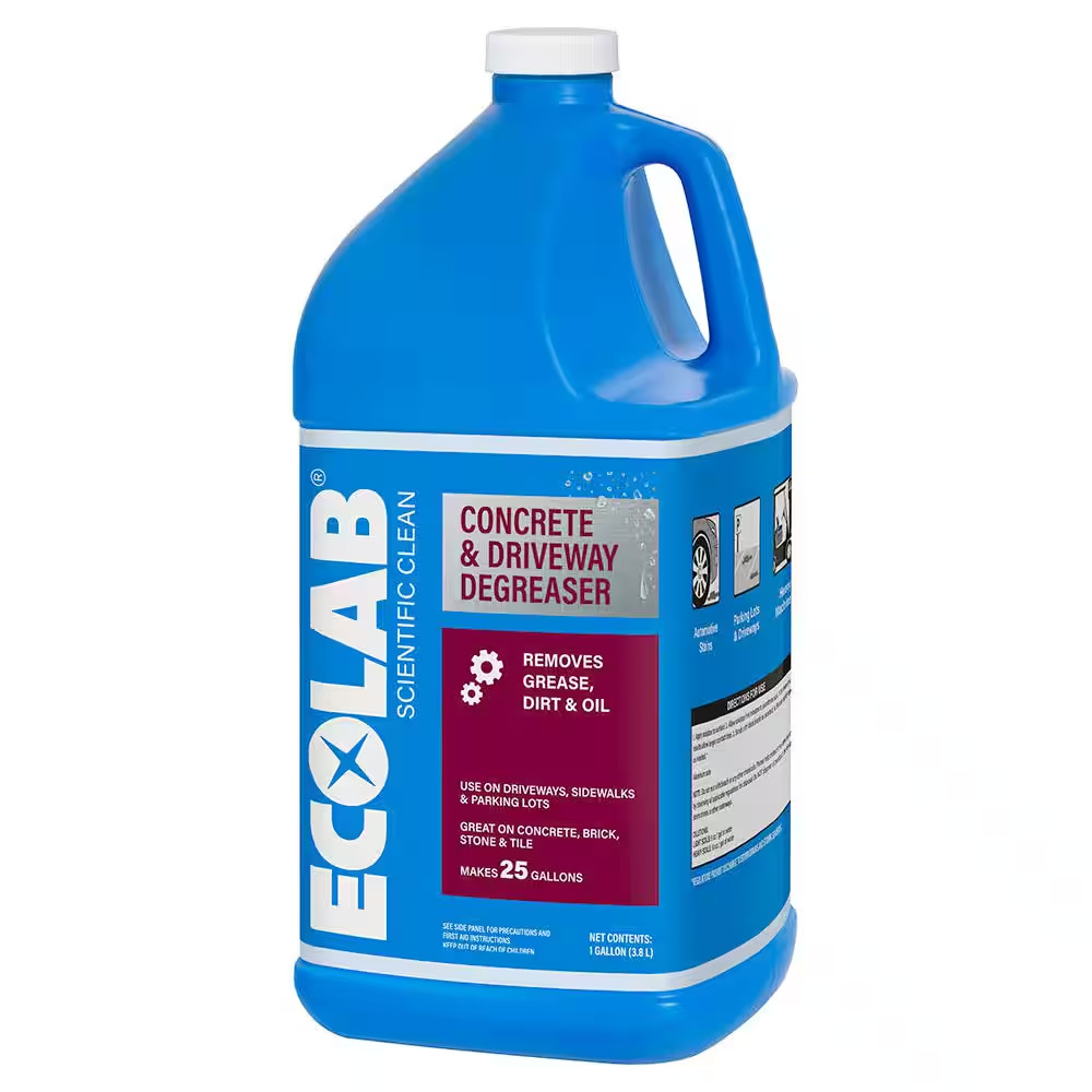 1 Gal. Concrete and Driveway Degreaser Concentrate Pressure Wash, Dissolves Grea