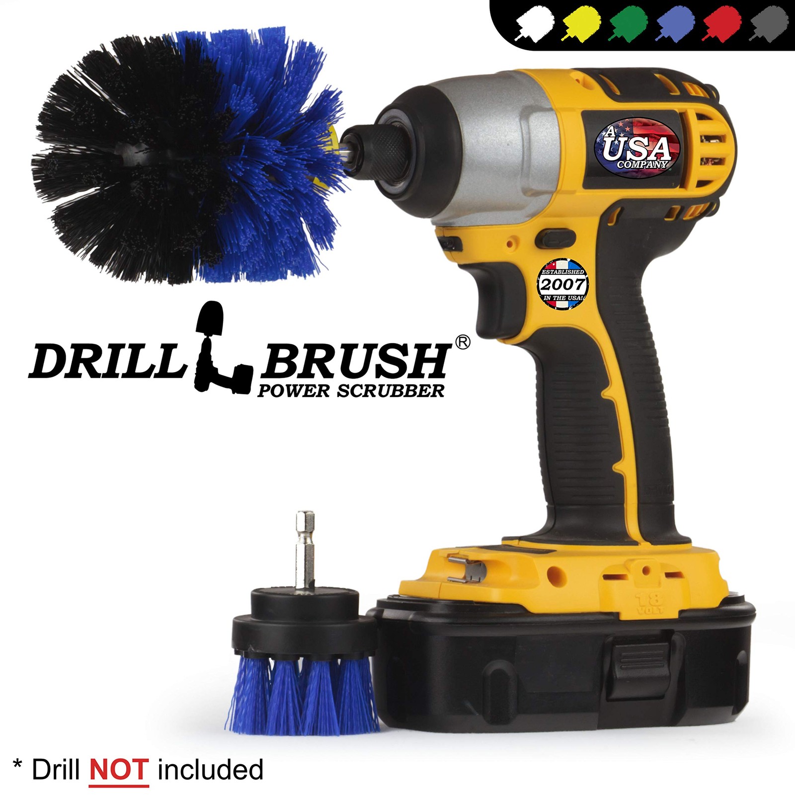 Boat Accessories and Cleaning Supplies – 2in, 3.5in corner brush, Blue