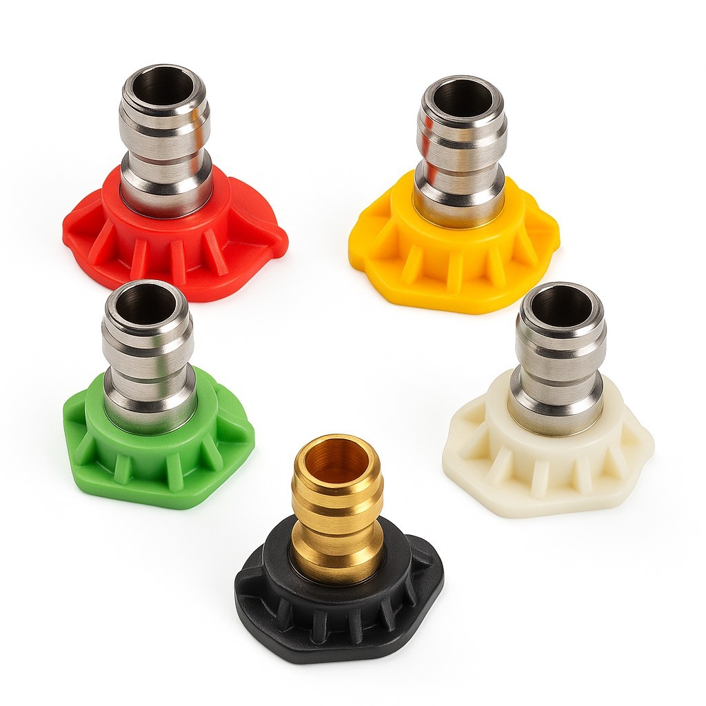 Colored Tip Set For 4 GPM 1/4 Nozzle 5 Pcs High Pressure Nozzle Pressure Washer