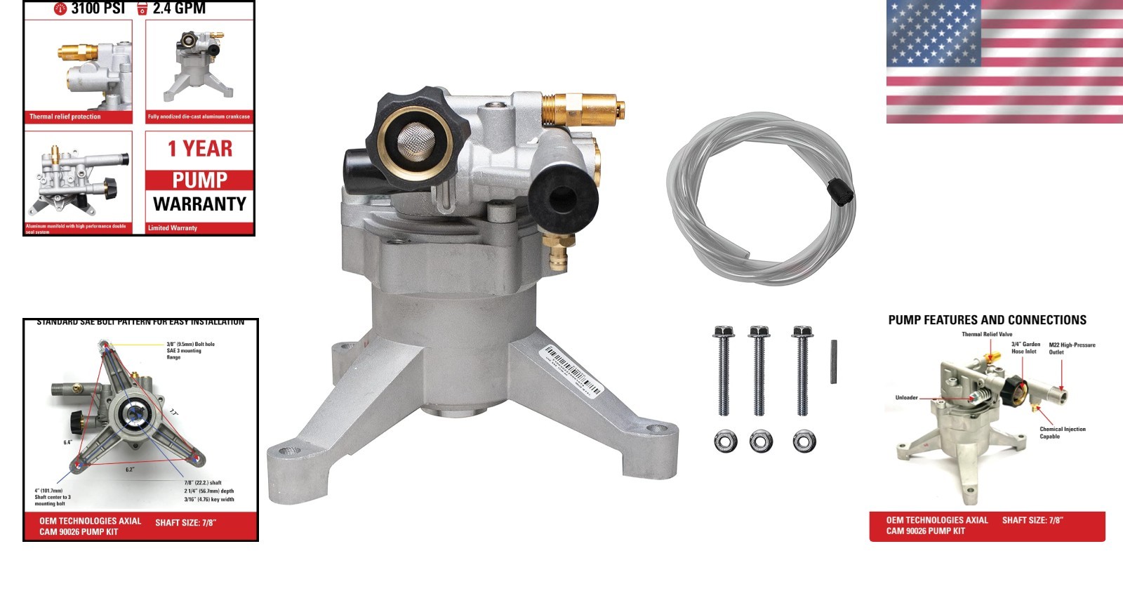 Easy-to-Install Pump Replacement for 3100 PSI Machines