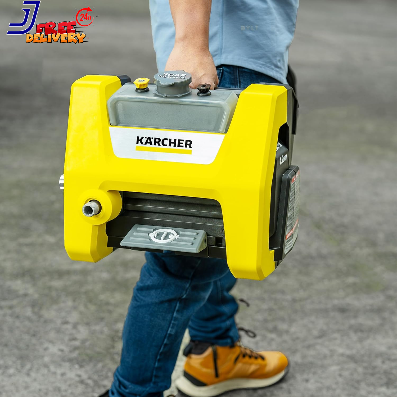 Pressure Washer K1700 Cube Max 2125 PSI 3 Spray Nozzles Detergent Tank for Cars