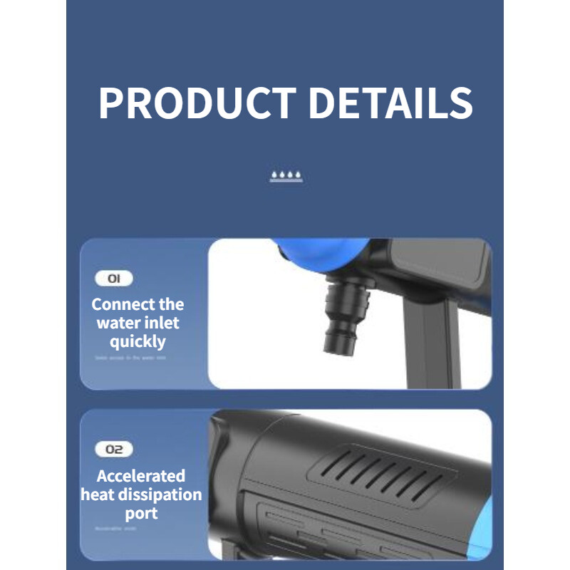 300W 48/96VH High Pressure Cordless Water Spray Gun Portable Car Electric Washer