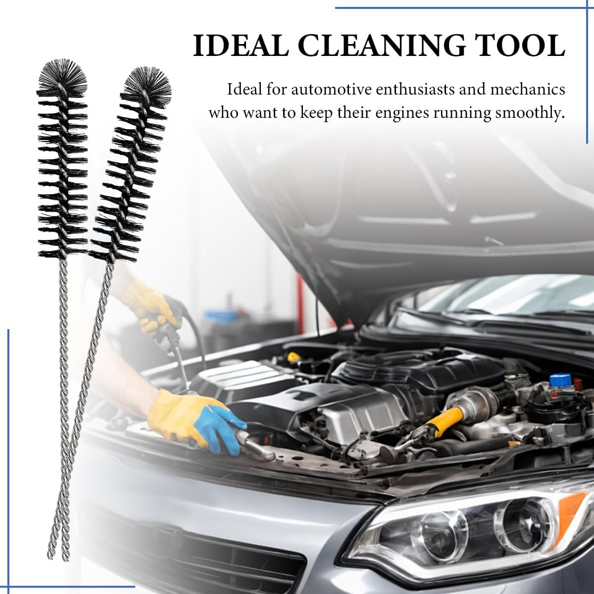 3PCS Carbon Dirt Cleaning Brush, Carburetor Cleaner Density Nylon Tube Brush for