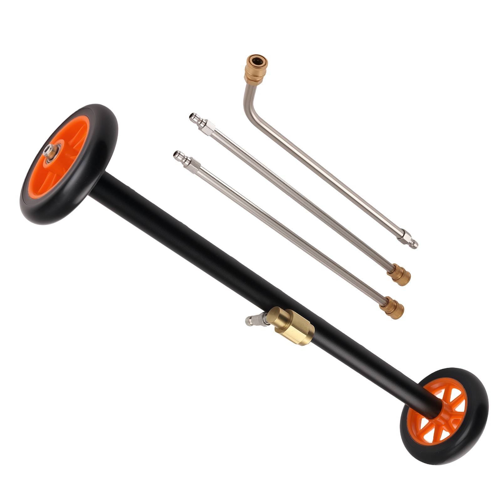 2-in-1 Under Vehicle Pressure Washer Cleaner Water Broom Extension Wand