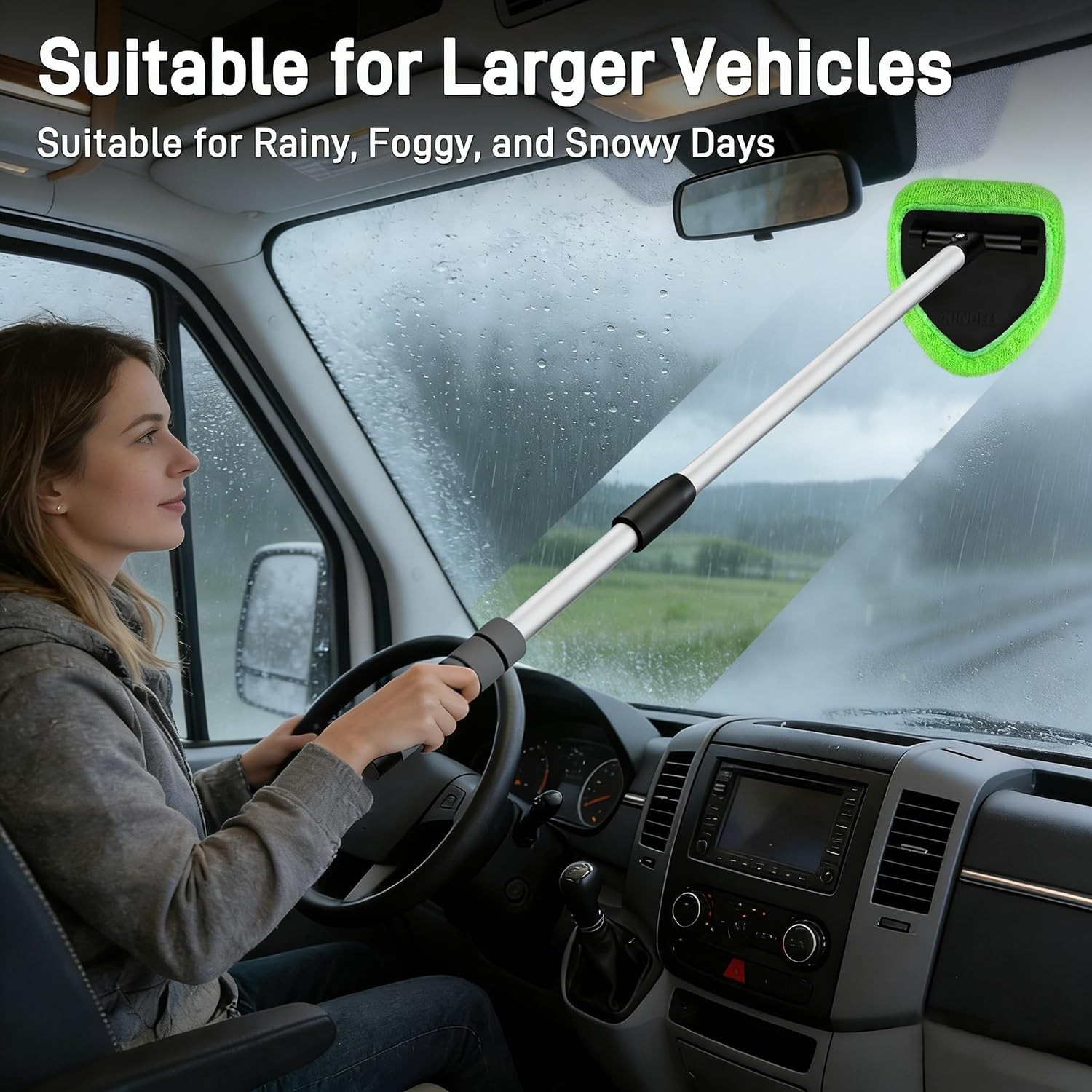 XINDELL 29-inch Windshield Cleaner Tool – Car Interior Window Cleaning Kit